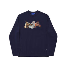Load image into Gallery viewer, Hélas “Horse Knit“ Crewneck // Navy
