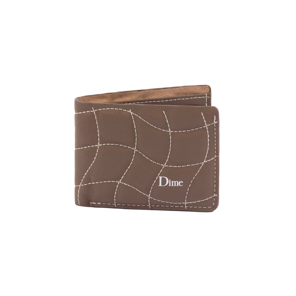 Dime “Quilted Bifold“ Wallet // Brown