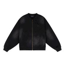 Load image into Gallery viewer, Dime &quot;Faded Fleece&quot; Bomber Jacket // Black
