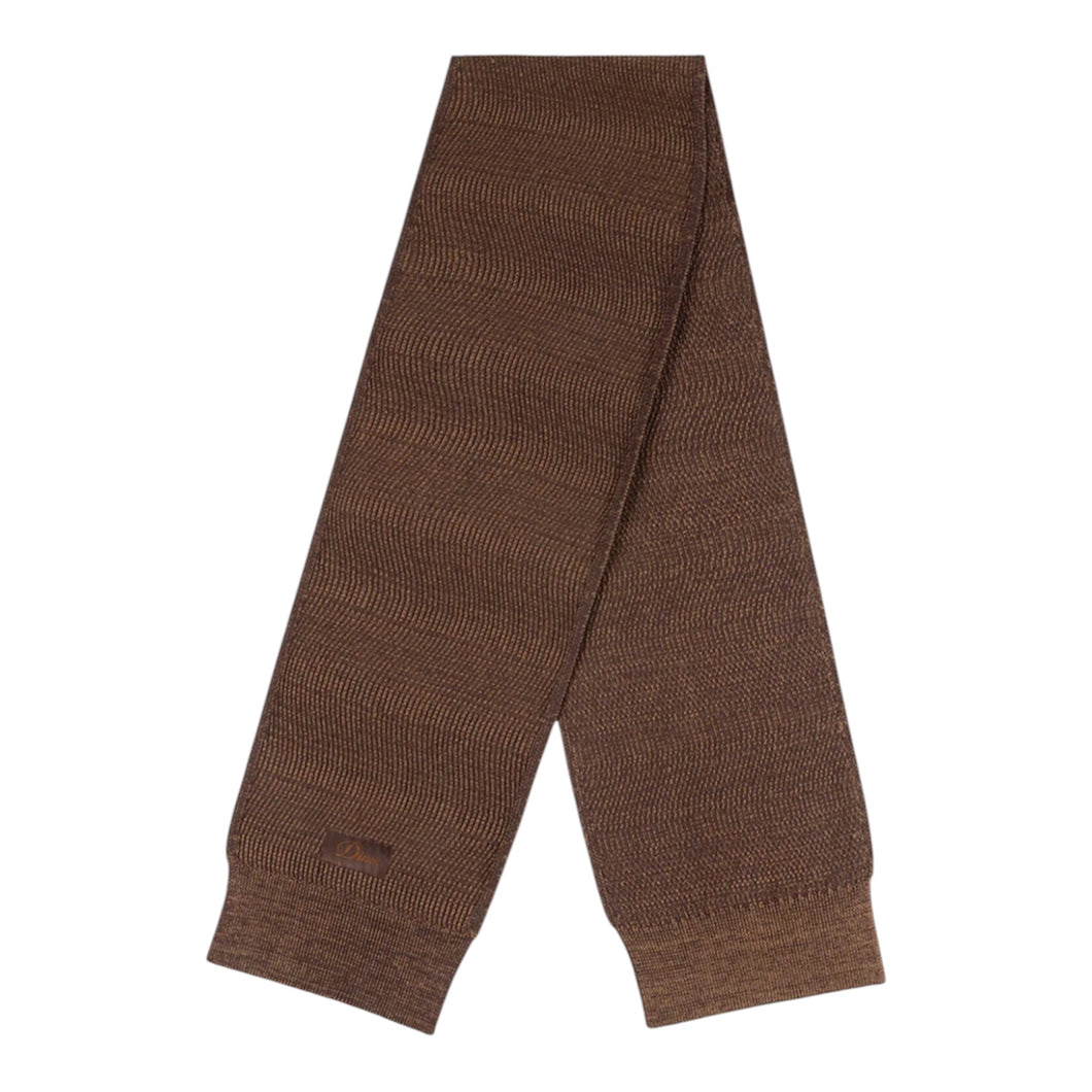 Dime “Wave Knit“ Scarf // Brown
