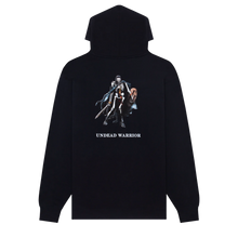 Load image into Gallery viewer, Hockey &quot;Undead Warrior&quot; Hoodie Zip // Black
