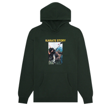 Load image into Gallery viewer, Hockey &quot;Karate Story&quot; Hoodie // Dark Green
