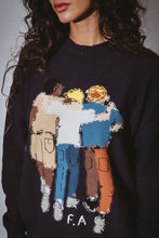 Load image into Gallery viewer, Fucking Awesome &quot;Kids Are Alright&quot; Sweater // Navy
