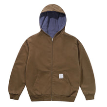 Load image into Gallery viewer, Butter Goods “Reversible“ Zip-Hoodie // Washed Brown / Navy
