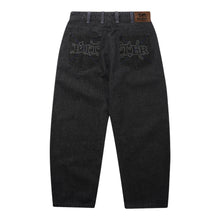 Load image into Gallery viewer, Butter Goods “Serif “ Baggy Pant Denim Jeans // Streaky Faded Black
