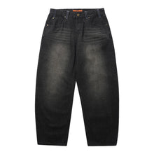 Load image into Gallery viewer, Butter Goods “Serif “ Baggy Pant Denim Jeans // Streaky Faded Black
