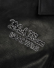 Load image into Gallery viewer, Butter X Isaac Hayes  “Bomber" Leather Jacket // Black
