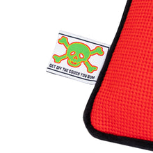 Load image into Gallery viewer, Carpet "Needle Point " Pillow // White/Red

