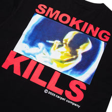 Load image into Gallery viewer, Carpet "No Smoking" Tee // Black
