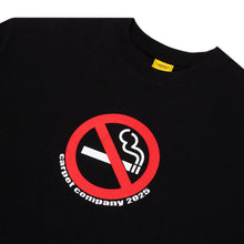 Load image into Gallery viewer, Carpet "No Smoking" Tee // Black
