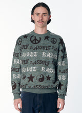 Load image into Gallery viewer, Rassvet &quot;Fairisle Knit&quot; Crewneck //Grey Green
