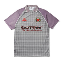 Load image into Gallery viewer, Butter Goods x Umbro "Plaid" Jersey // Berry/Stone

