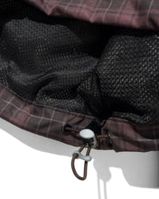 Load image into Gallery viewer, Butter "Plaid Nylon" Jacket // Burgundy
