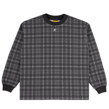 Load image into Gallery viewer, Carpet "Plaid Thermal" L/S Tee  // Black
