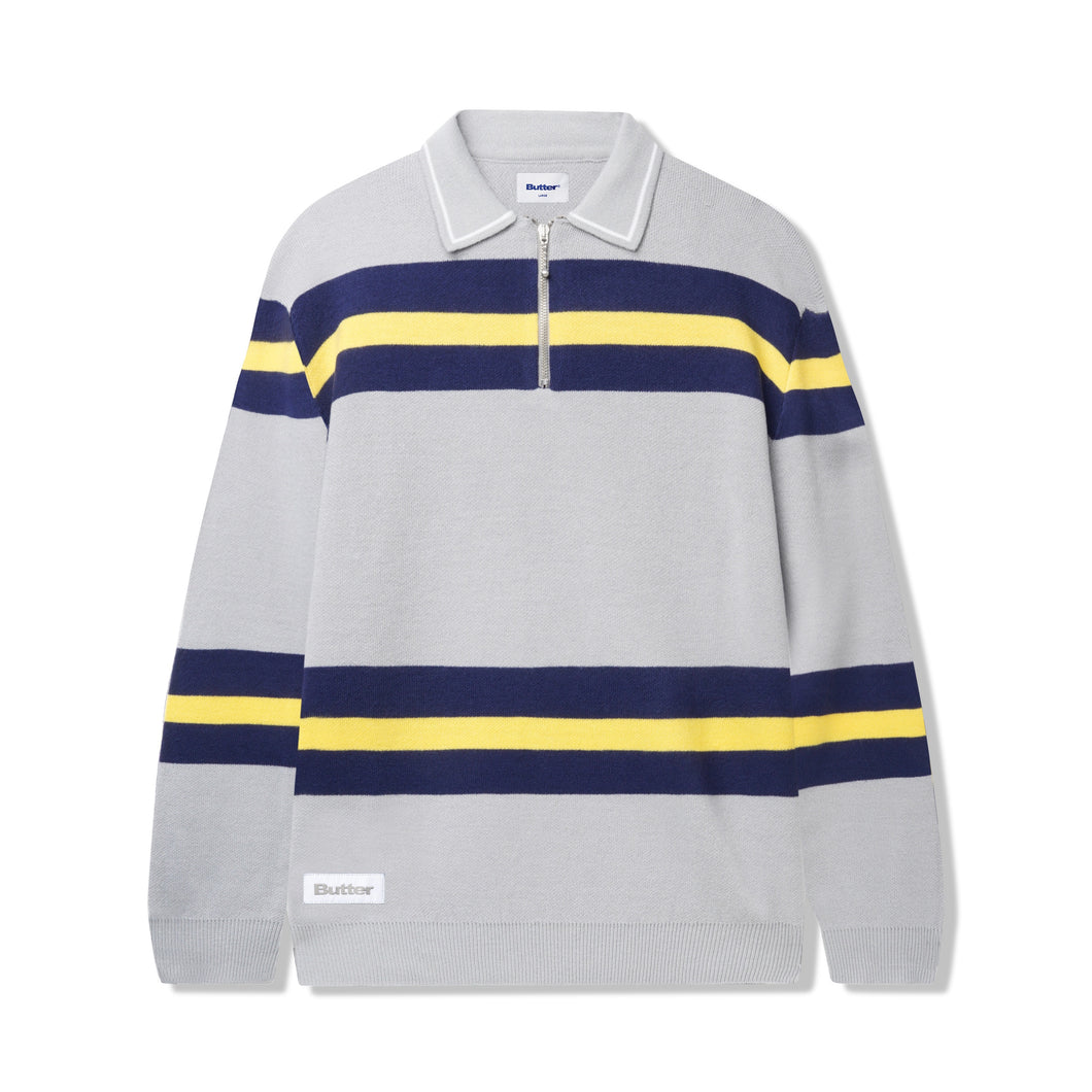 Butter Goods “Polo Knit“ Sweater // Grey