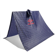 Load image into Gallery viewer, Butter Goods x Umbro "Plaid" Poncho // Navy
