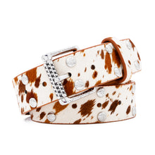Load image into Gallery viewer, Carpet "Ponyhair Studded" Belt // Pony
