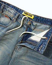 Load image into Gallery viewer, Butter “Relaxed Pant" Denim Jeans // Distressed Mid Blue
