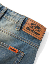 Load image into Gallery viewer, Butter “Relaxed Pant" Denim Jeans // Distressed Mid Blue
