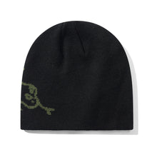 Load image into Gallery viewer, Butter “Reptile“ Skully Beanie // Black
