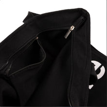 Load image into Gallery viewer, Lilypad &quot;MAG-A-ZINE&quot; Tote Bag // Black

