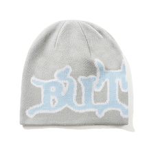 Load image into Gallery viewer, Butter “Serif“ Skully Beanie // Grey
