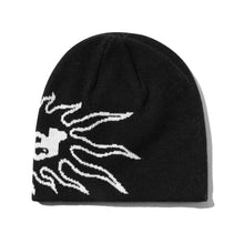 Load image into Gallery viewer, Butter “Solar“ Skully Beanie // Black
