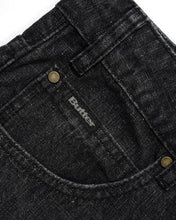 Load image into Gallery viewer, Butter Goods “Straight Leg“ Denim // Streaky Faded Black

