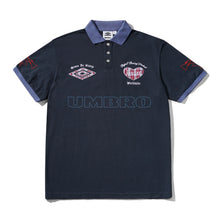 Load image into Gallery viewer, Butter Goods x Umbro "Victory" Polo Tee // Navy/Slate
