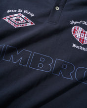 Load image into Gallery viewer, Butter Goods x Umbro "Victory" Polo Tee // Navy/Slate
