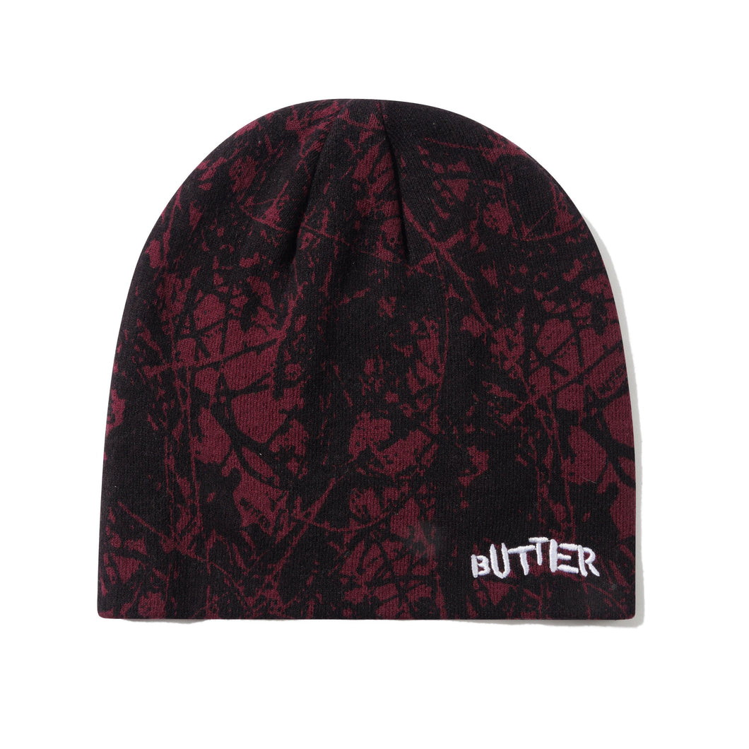 Butter “Woods Camo“ Skully Beanie // Rust