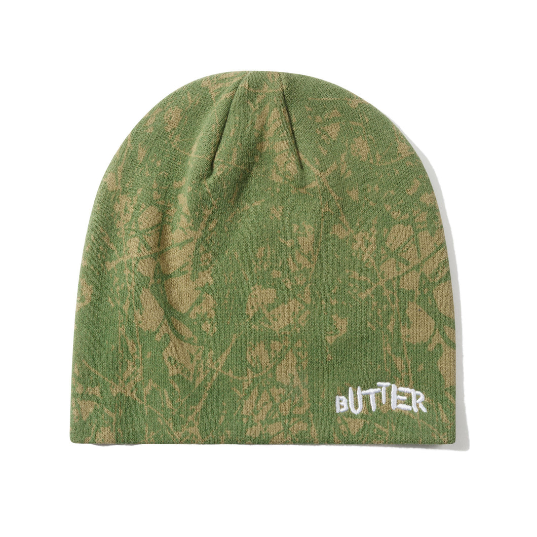Butter “Woods Camo“ Skully Beanie // Sage