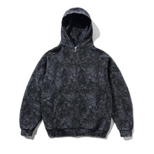 Load image into Gallery viewer, Butter Goods “Woods Camo&quot; Zip Hoodie // Washed Black
