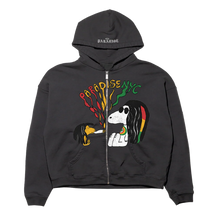 Load image into Gallery viewer, Paradise "Beaglize It" Hoodie Zip // Black
