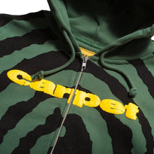 Load image into Gallery viewer, Carpet &quot;Spiral&quot; Hoodie Zip // Green
