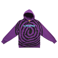 Load image into Gallery viewer, Carpet &quot;Spiral&quot; Hoodie Zip // Purple
