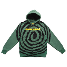 Load image into Gallery viewer, Carpet &quot;Spiral&quot; Hoodie Zip // Green
