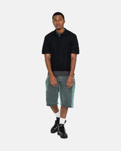 Load image into Gallery viewer, Stussy &quot;Big Mesh&quot; Polo Sweater // Black
