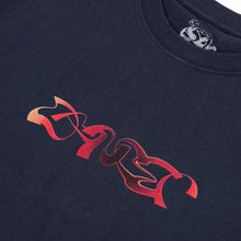 Load image into Gallery viewer, Dancer &quot;Analog Triple Logo&quot; Tee // Navy
