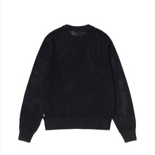 Load image into Gallery viewer, Stussy &quot;Loose Gauge&quot; Pigment Dyed Sweater // Black
