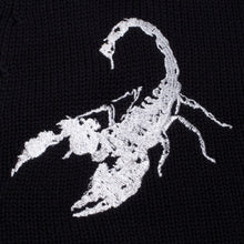 Load image into Gallery viewer, Fucking Awesome &quot;Embroidered Scorpion &quot; Cardigan // Black
