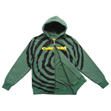 Load image into Gallery viewer, Carpet &quot;Spiral&quot; Hoodie Zip // Green
