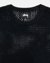 Load image into Gallery viewer, Stussy &quot;Loose Gauge&quot; Pigment Dyed Sweater // Black

