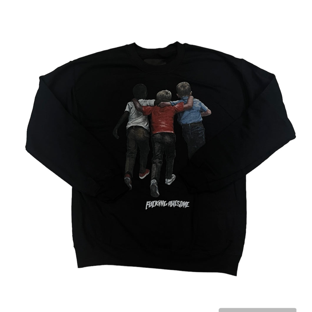 Fucking  Awesome “Kids Are Alright“ Crewneck // Black