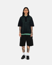 Load image into Gallery viewer, Stussy &quot;Big Mesh&quot; Polo Sweater // Black
