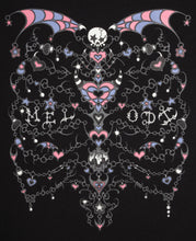 Load image into Gallery viewer, EC Melodi &quot;Rib Cage&quot; Hoodie // Black
