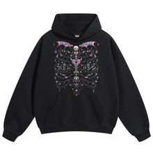 Load image into Gallery viewer, EC Melodi &quot;Rib Cage&quot; Hoodie // Black
