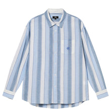 Load image into Gallery viewer, Stussy &quot;Wide Striped&quot; Shirt // Blue Stripe

