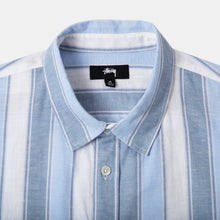 Load image into Gallery viewer, Stussy &quot;Wide Striped&quot; Shirt // Blue Stripe
