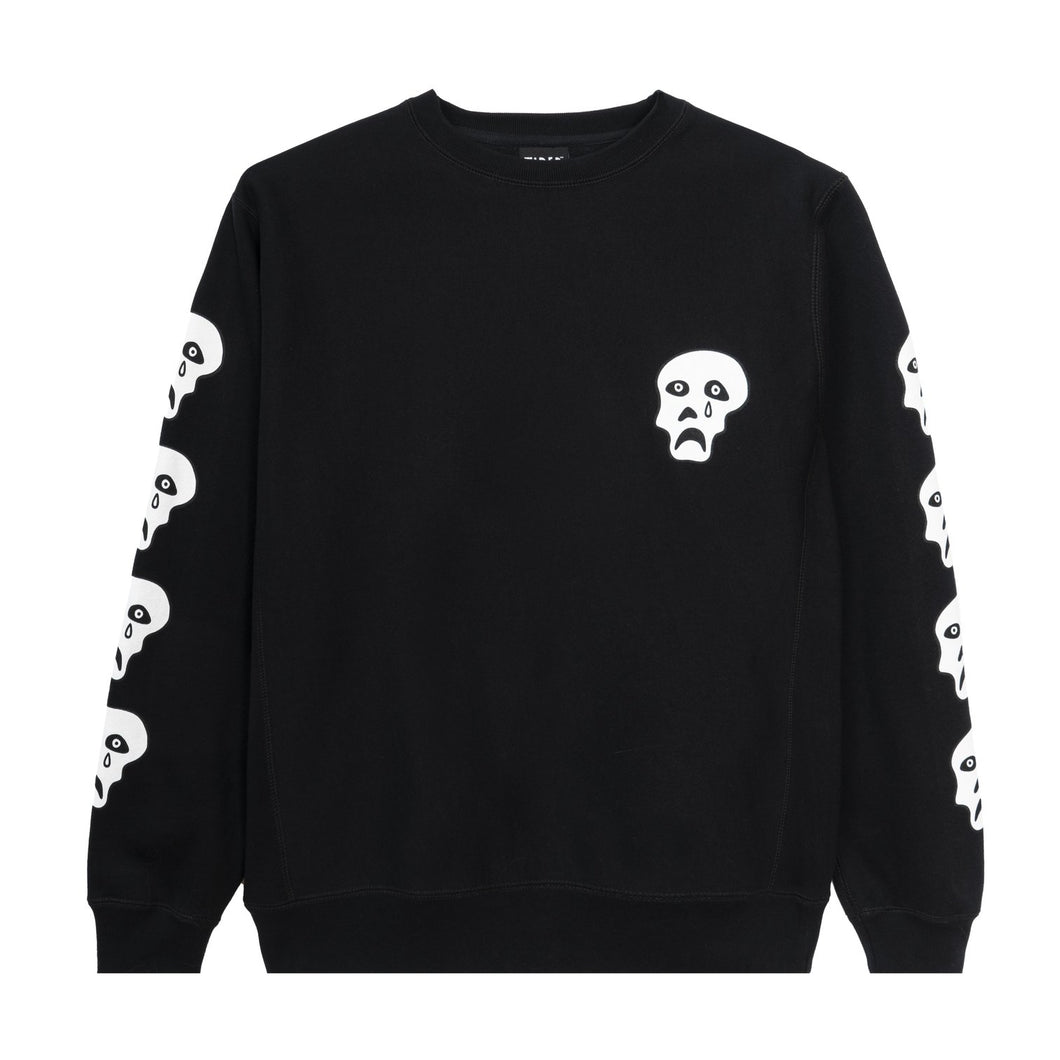 Tired “Sad Skulls“ Crewneck // Black